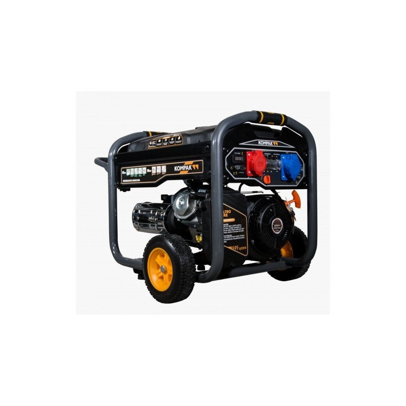Groupe électrogène Gaz 8000W Monophasé et Triphasé Kompak K10000TET-DF