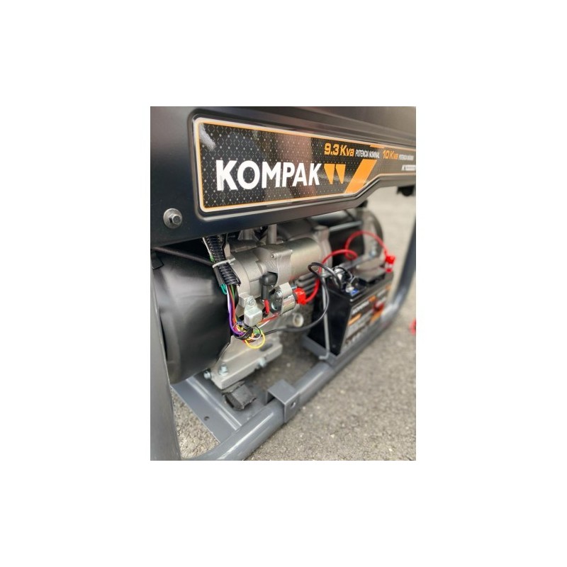 Génératrice du groupe électrogène Gaz 8000W Monophasé et Triphasé Kompak K10000TET-DF