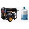 Image de couverture du groupe électrogène Gaz 8000W Monophasé et Triphasé Kompak K10000TET-DF