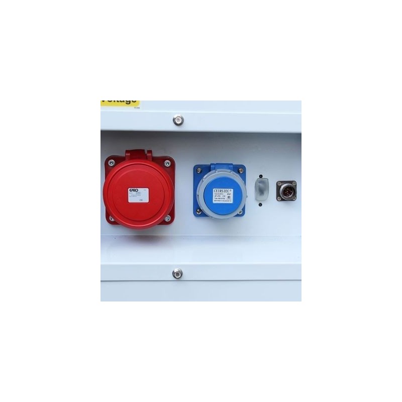 Prises du Groupe électrogène Industriel Diesel 34 kVA Monophasé et Triphasé Professionnel ITC Power DG34KSE