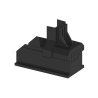 Photo de l'Embout pour rail de montage Noir du Kit solaire complet "tranquillité" 3kw Triphasé de Groupe Elec