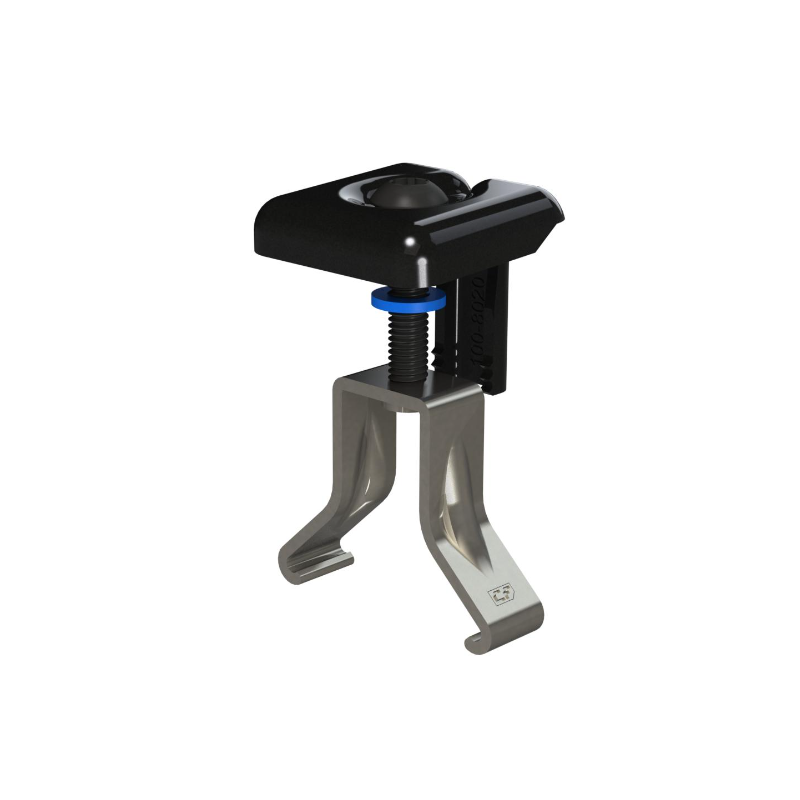 Photo de la Pince de module universelle noire du Kit solaire complet "tranquillité" 3kw Triphasé de Groupe Elec