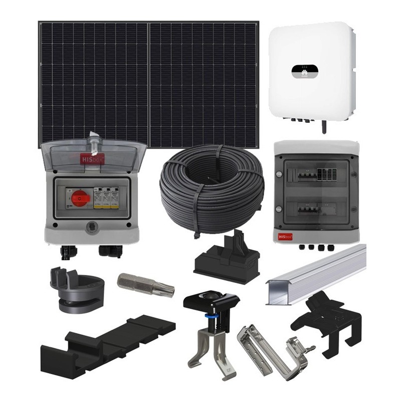 Photo du Kit solaire complet "tranquillité" 3kw Triphasé de Groupe Elec