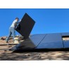 Photo d'une installation solaire sur un toit