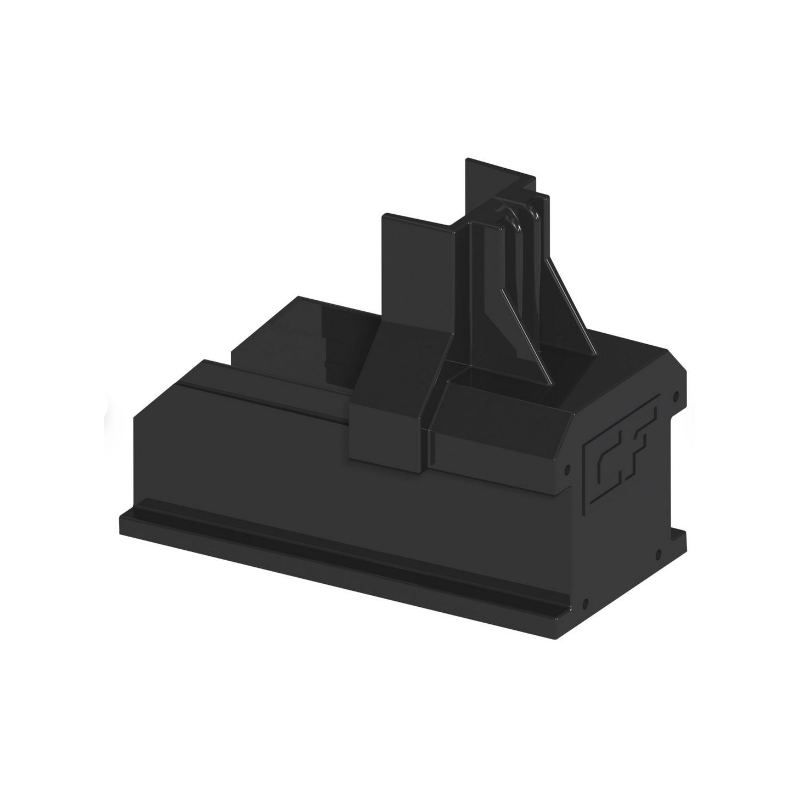 Photo de l'embout pour rail de montage noir du Kit solaire complet "Simplicité" 6 kw Monophasé de Groupe Elec